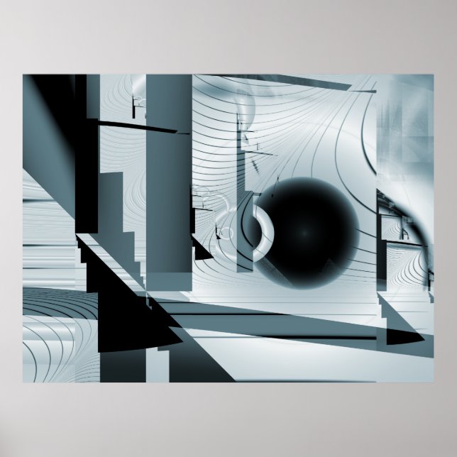 Impression fractale du boulevard Abstrait (Devant)