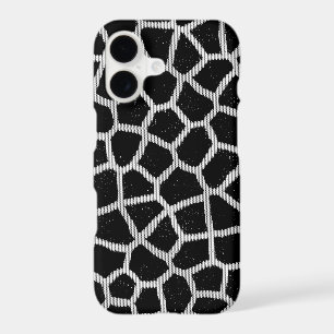 Impression girafe noir et blanc