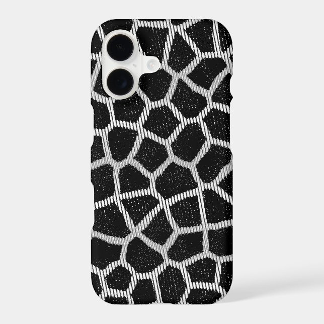 Impression girafe noir et blanc (Verso)