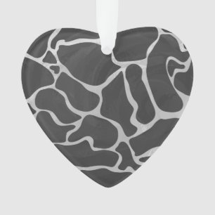 Impression Giraffe noir et gris clair