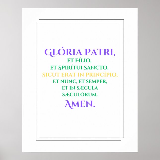 Impression Gloria (Devant)