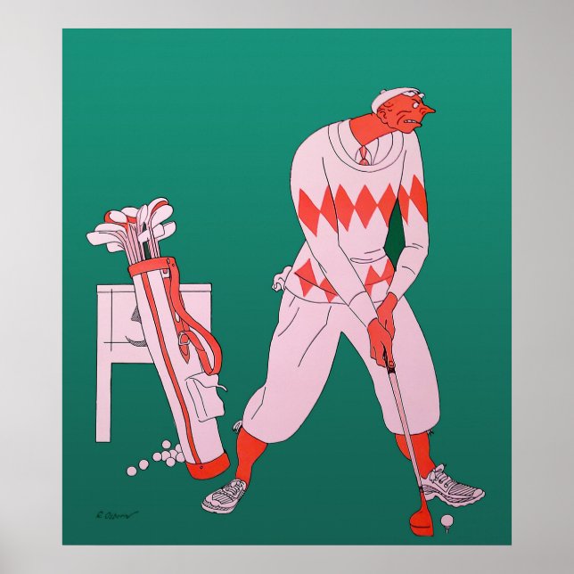 Impression Golf vintage 1927 (Devant)