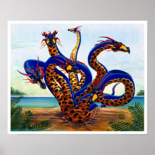 Impression Hydra Dragon sur Plage Dragon