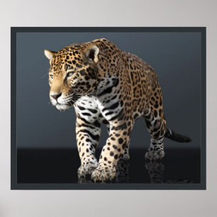 Impression Jaguar Power Canvas -24x20 - ou plus pe