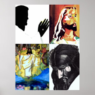 Impression JESUS COLLAGE