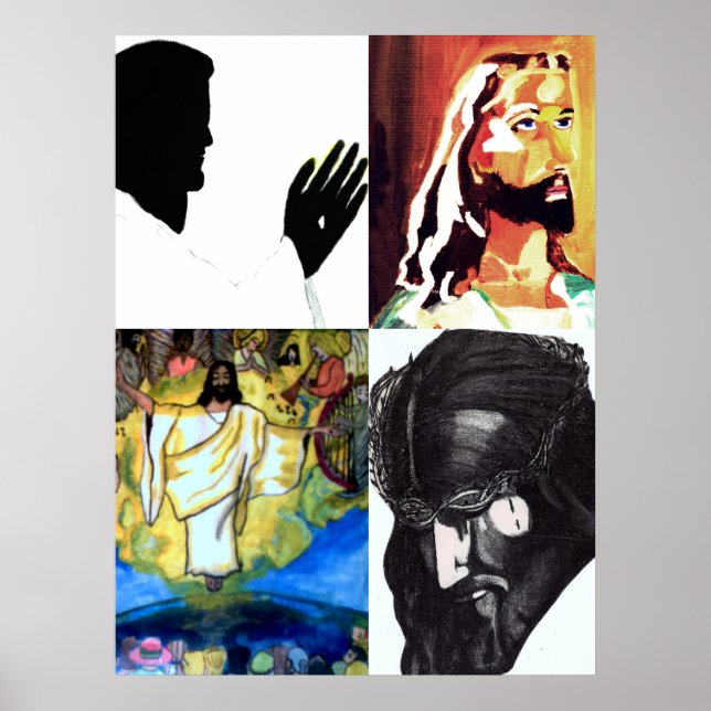 Impression JESUS COLLAGE (Devant)