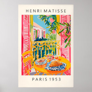 Impression Matisse Café et Croissant Art Print Ros