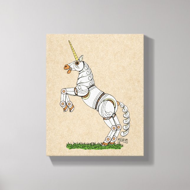 Impression mécanique Unicorne (Recto)