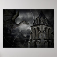 Impression nocturne orageuse