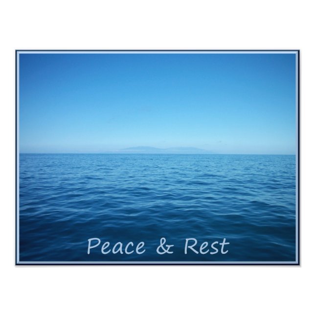 Impression Océan de paix et de repos (Devant)
