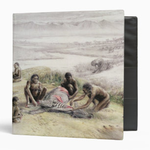 Impression of a camp occupied by Homo habilis Binder