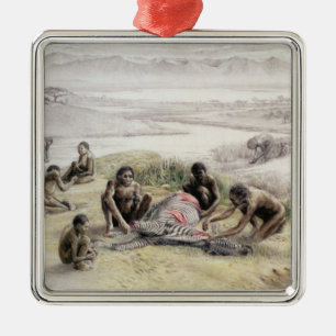 Impression of a camp occupied by Homo habilis Metal Ornament