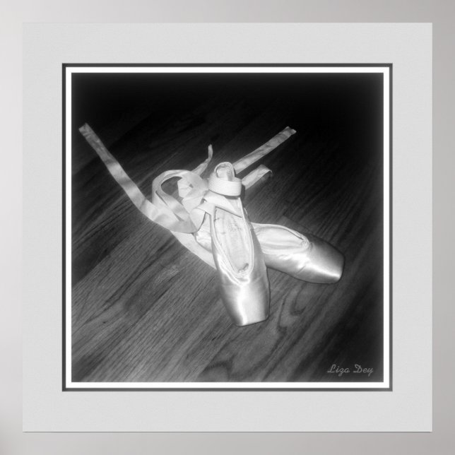 Impression panneau 'Toe Shoes' (B&W) (Devant)