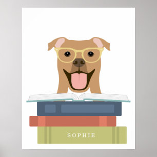 Impression personnalisée de chien Pitbull