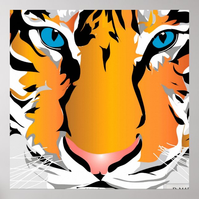 IMPRESSION PERSONNALISÉE - TIGER-ORANGE (Devant)