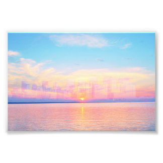 IMPRESSION PHOTO 空、海、または近代都市の風景 フォトプリント