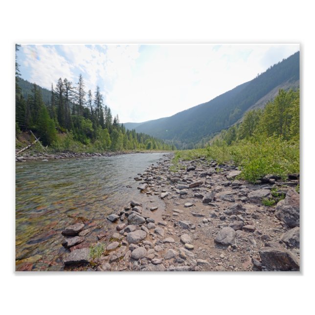 Impression Photo 0374 8/12 Eagle Falls river in Glacier Park. (Devant)