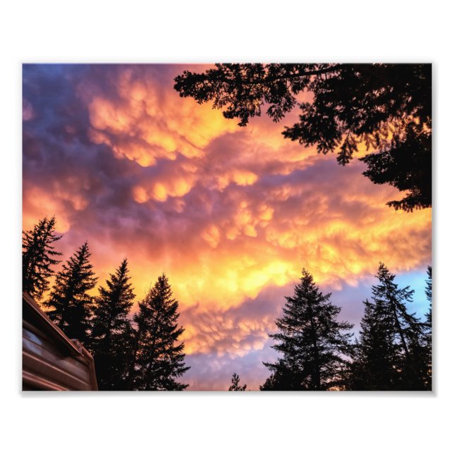 Impression photo 10 po x 8 po || Coucher de soleil (Devant)