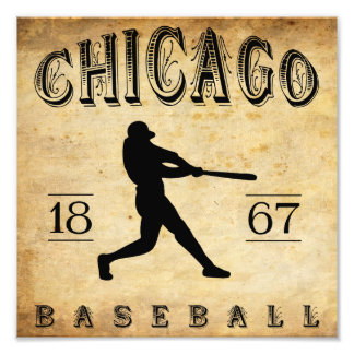 Impression Photo 1867 Chicago Illinois Baseball