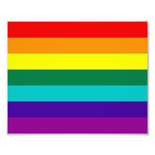 Impression Photo 7 bandes Rainbow Pride (Devant)