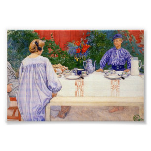 Impression Photo À la Table des petits déjeuners 1910