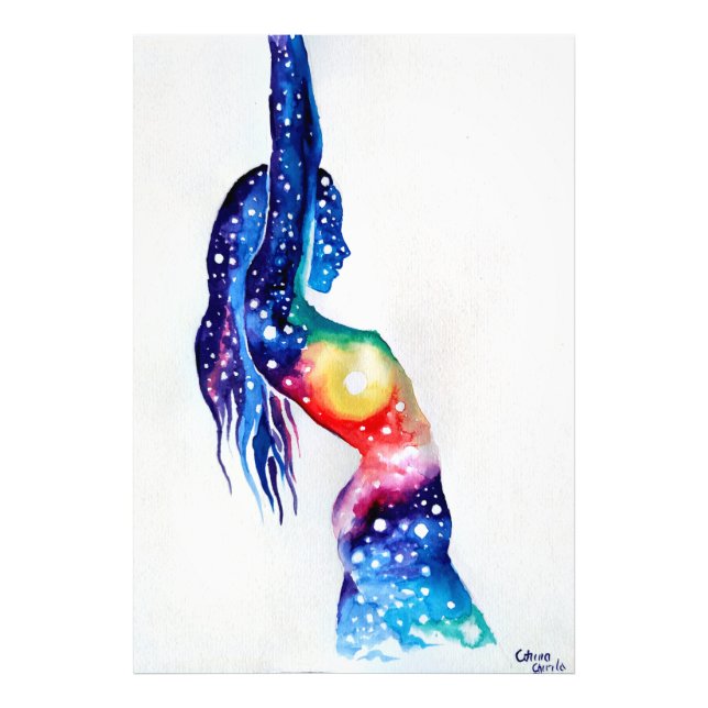 Impression Photo A woman and her inner universe   (Devant)