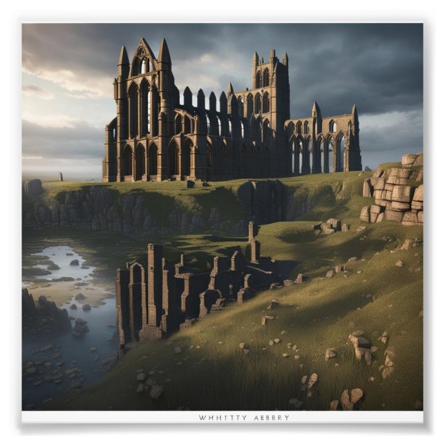 Impression Photo Abbaye de Whitby (Devant)