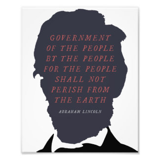 Impression Photo Abraham Lincoln Silhouette
