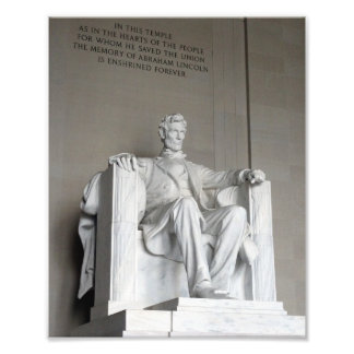 Impression Photo Abraham Lincoln Statue Lincoln Memorial Washington