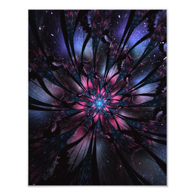 Impression Photo Abstract fractal flower design (Devant)
