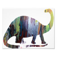 Abstrait Brontosaurus Silhouette.