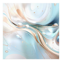 Abstrait moderne pastel bleu clair et rose vif