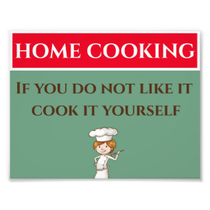 Impression Photo Accueil Cuisine, signer, ajouter ou modifier du te
