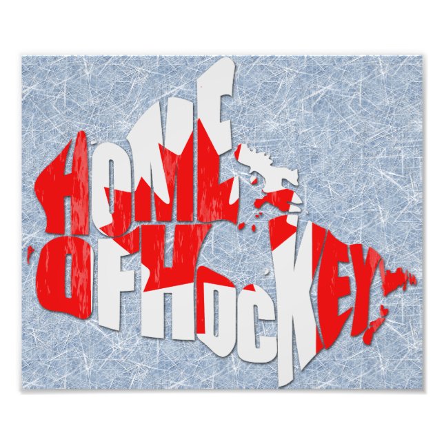 Impression Photo Accueil du Canada Carte de hockey (Devant)