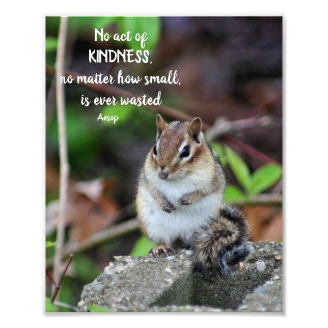 Impression Photo Actes De Gentillesse Citation Inspirationnelle Chi (Devant)