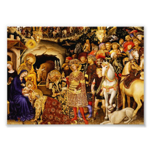 Impression Photo Adoration des mages de Gentile da Fabriano