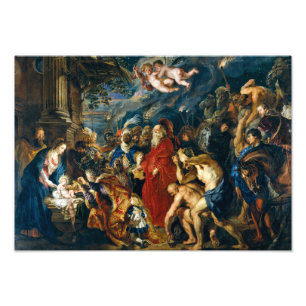 Impression Photo Adoration des Mages   Peter Paul Rubens  
