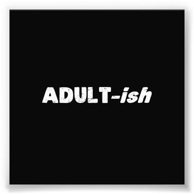 Impression Photo Adulte adulte (Devant)