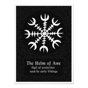 Impression Photo AEgishjálmr - Casque viking de la protection Awe N