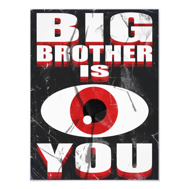 Impression Photo Affiche 1984 Big Brother vous regarde (Devant)