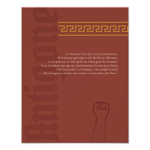 Impression Photo Affiche Antigone