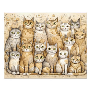 Impression Photo affiche apaisante pour chats