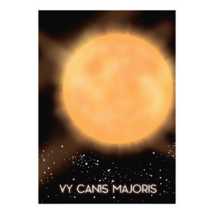 Impression Photo Affiche artistique de l'espace VY Canis Majoris So