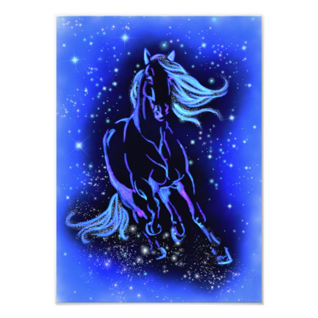 Impression Photo Affiche Cheval de course (Devant)