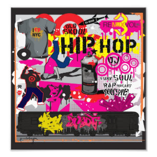 Impression Photo Affiche d'art de hip hop
