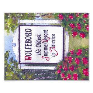 Impression Photo Affiche de bienvenue Wolfeboro New Hampshire
