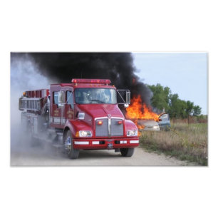 Impression Photo Affiche de camion de pompiers de Newkirk