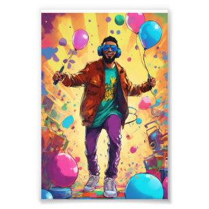 Impression Photo Affiche de concert hip hop des années 90