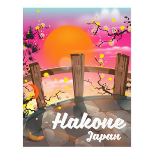 Impression Photo Affiche de fleurs de Hakone Japon.