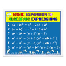 Affiche de la salle de classe Math Algebra - Océan